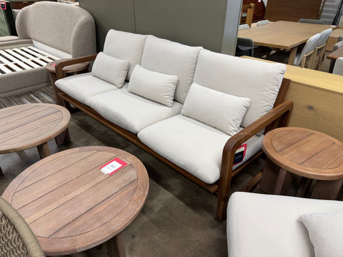 Laholm 88" Outdoor Sofa - Dravite Ivory