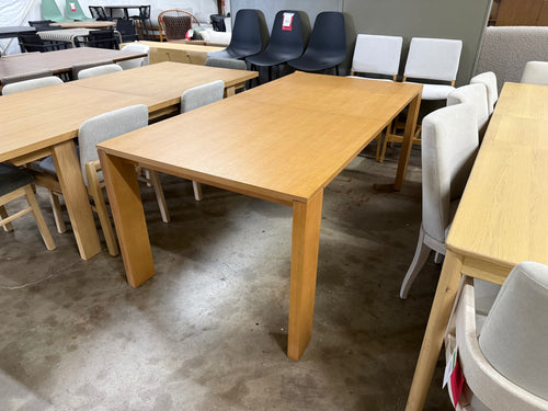 CLEARANCE Dako 76.75" - 116" Extendable Dining Table - Natural Oak
