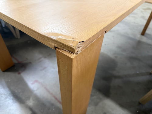 CLEARANCE Dako 76.75" - 116" Extendable Dining Table - Natural Oak