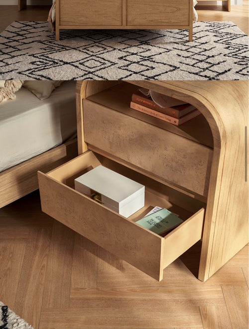 Pair of Castlery Crescent 2-Drawer Nightstands