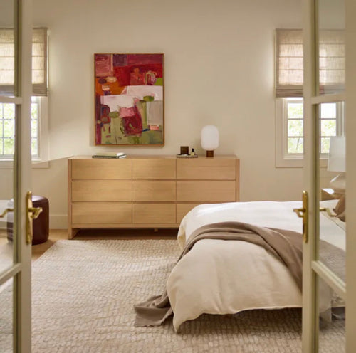 Leif 9-Drawer Triple Dresser - White Oak
