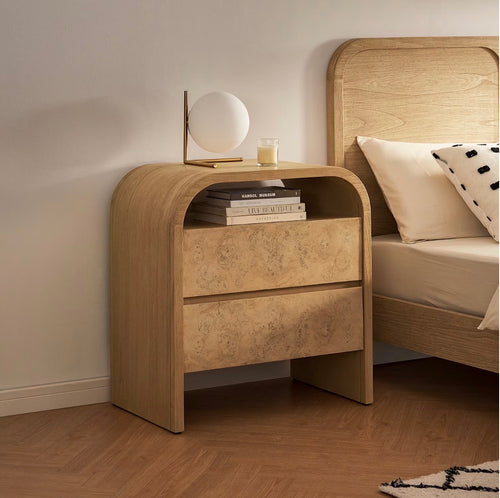 Pair of Castlery Crescent 2-Drawer Nightstands