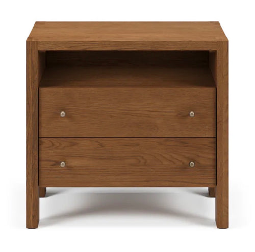 Cassie 2-Drawer Nightstand - Smoked Oak