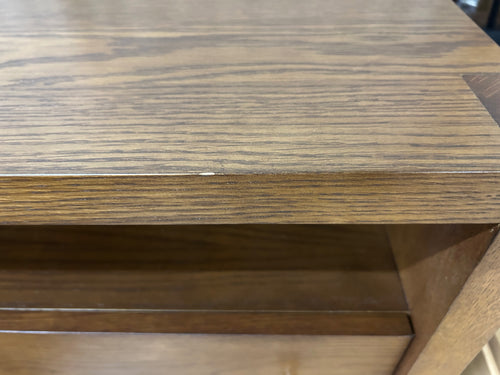 Cassie 2-Drawer Nightstand - Smoked Oak