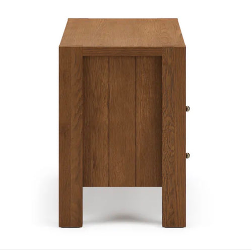 Cassie 2-Drawer Nightstand - Smoked Oak