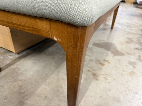 Rosin 56.75" Right Corner Banquette - Smoked Oak And Welsh Green