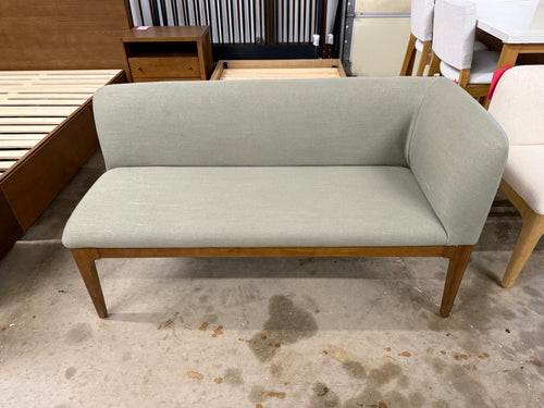 Rosin 56.75" Right Corner Banquette - Smoked Oak And Welsh Green