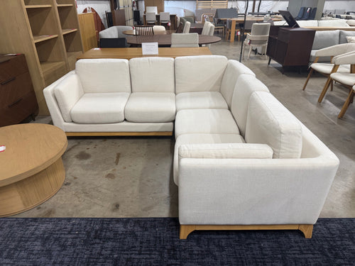 Ceni 88" Corner Sectional - Buckler Ivory