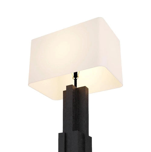 Arteriors Home Beaux Floor Lamp - Black Lava Stone