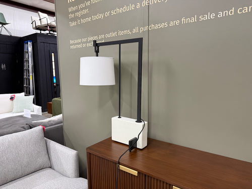 Arteriors Home Piloti Table Lamp - Faux Burder Marble