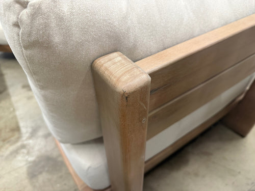 Daphne 34" Outdoor Lounge Chair - Dravite Ivory