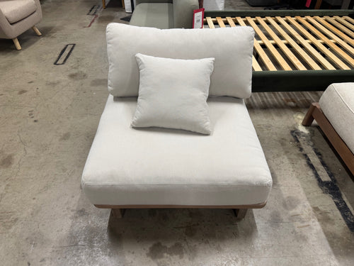 Daphne 34" Outdoor Lounge Chair - Dravite Ivory