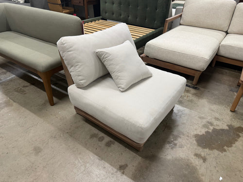 Daphne 34" Outdoor Lounge Chair - Dravite Ivory