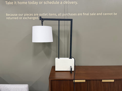 Arteriors Home Piloti Table Lamp - Faux Burder Marble