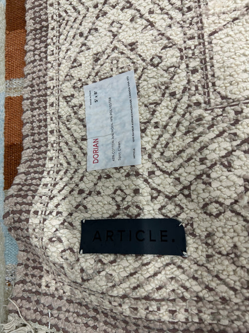 Dorian 5 x 8 Reversible Rug - Buck Brown