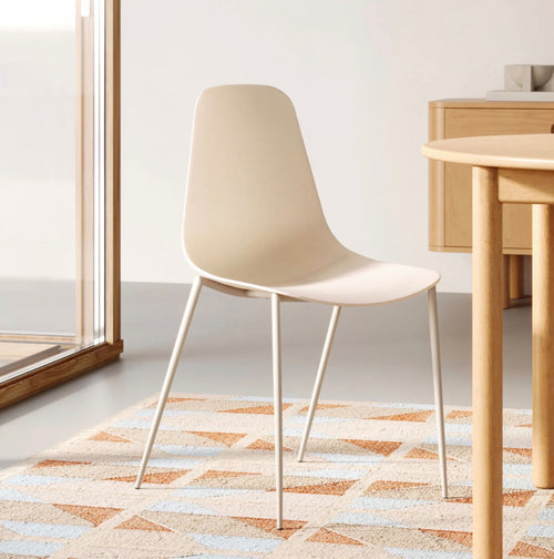 Set of 8 Svelti Dining Chairs - Sandstone Beige