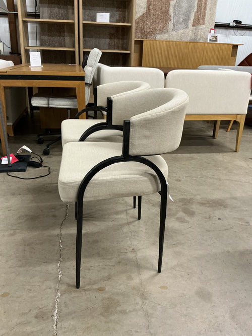 Pair of Arteriors Home Bahati Armchairs
