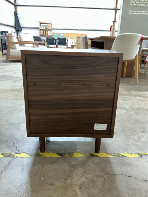 Lenia 2-Drawer Nightstand - Walnut