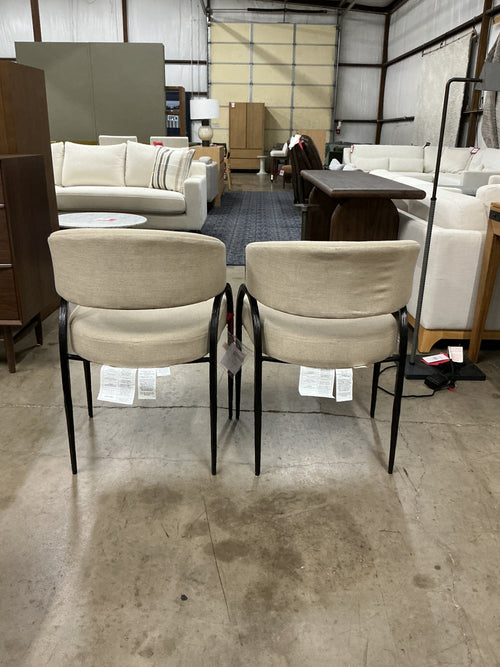 Pair of Arteriors Home Bahati Armchairs