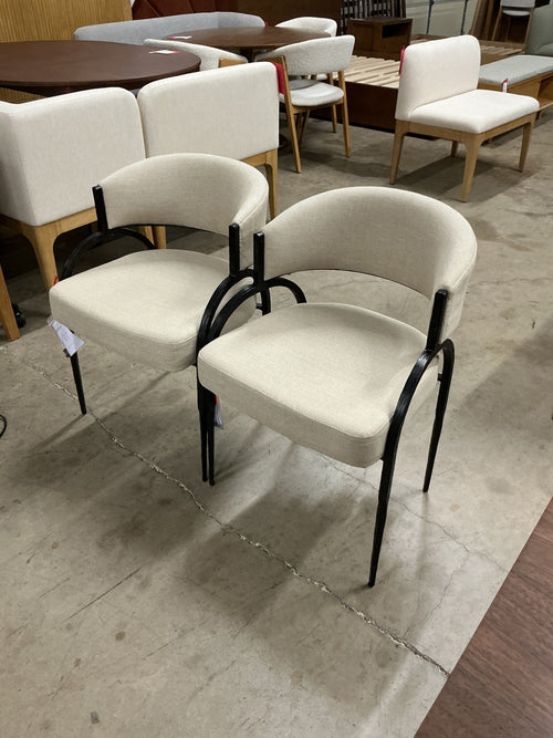Pair of Arteriors Home Bahati Armchairs