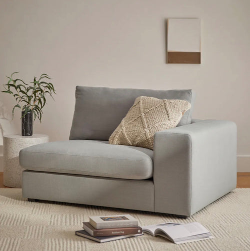 CLEARANCE Beta 49" Right Arm Chair Module - Welsh Gray