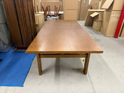 CLEARANCE Gina 88.5" Dining Table - Smoked Oak