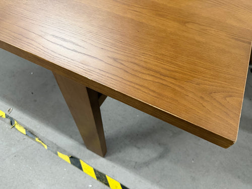 CLEARANCE Gina 88.5" Dining Table - Smoked Oak