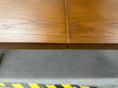 CLEARANCE Gina 88.5" Dining Table - Smoked Oak