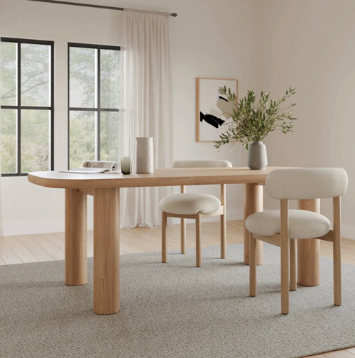 Adel 82.5" Dining Table - White Oak