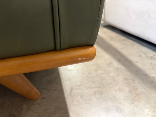 Timber 90" Leather Sofa - Charme Green