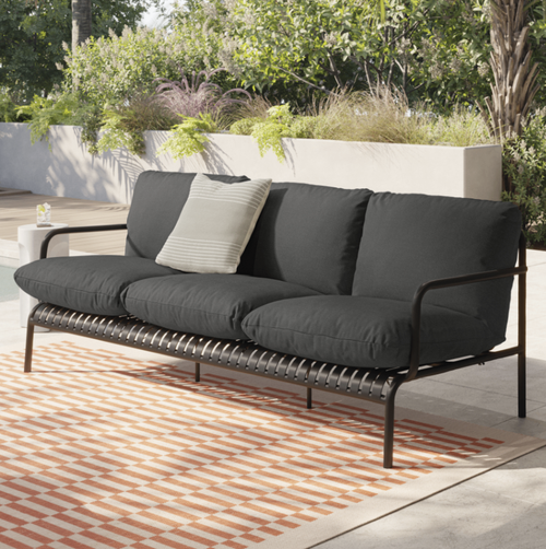 Sarek 89" Outdoor Sofa - Sunbrella® Onyx