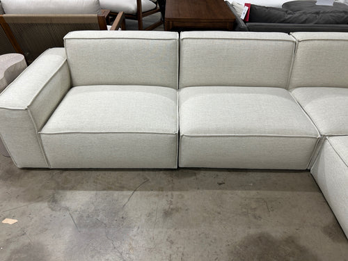 Castlery Jonathan Extended Side Chaise Sectional- Performance Creamy White