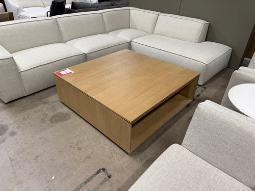 Suri 44" Square Coffee Table - White Oak