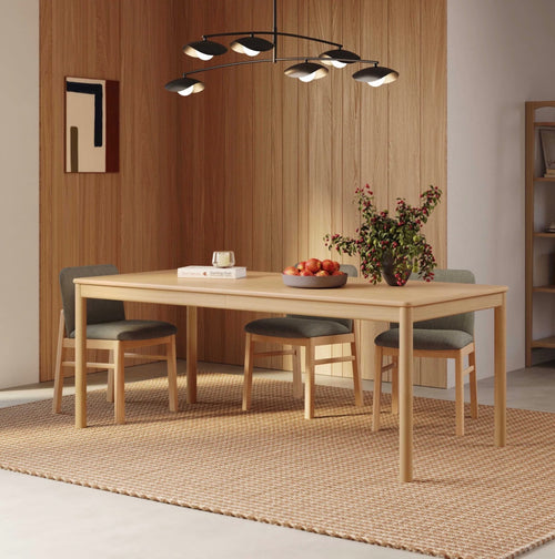 Heidi 78" - 97.5" Extendable Dining Table - White Oak