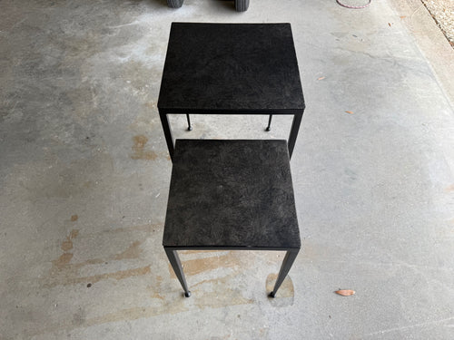 Four Hands Dalston Nesting End Tables - Raw Black