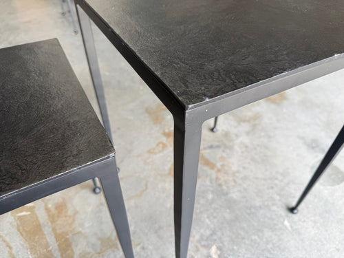 Four Hands Dalston Nesting End Tables - Raw Black