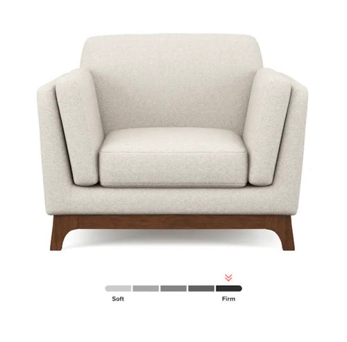 Pair of Ceni 39" Lounge Chairs - Chalk Gray