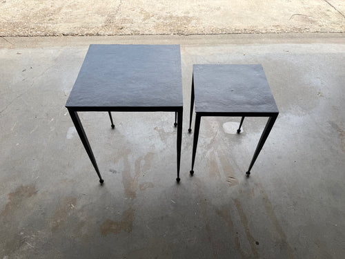 Four Hands Dalston Nesting End Tables - Raw Black