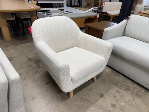 Gabriola 34" Lounge Chair - Ivory Bouclé