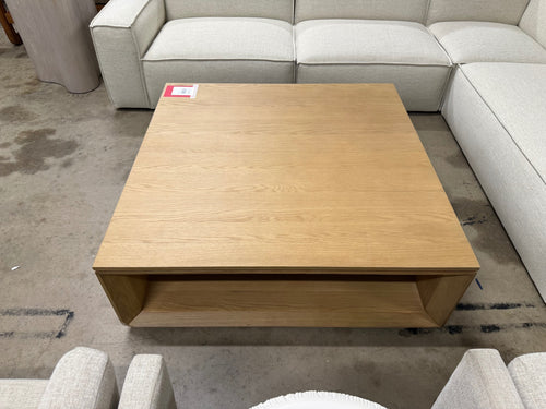 Suri 44" Square Coffee Table - White Oak