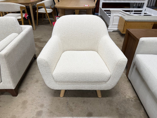 Gabriola 34" Lounge Chair - Ivory Bouclé