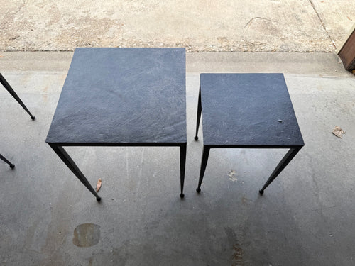 Four Hands Dalston Nesting End Tables - Raw Black