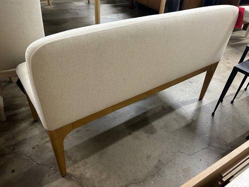 Rosin 53" Armless Banquette - Natural Oak And Sand Ivory