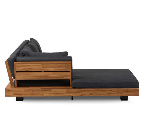 Lubek 82.5" Outdoor Low Left Sectional - Slate Gray