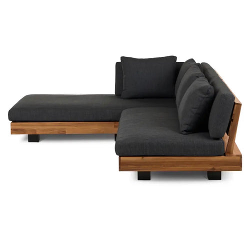 Lubek 82.5" Outdoor Low Left Sectional - Slate Gray