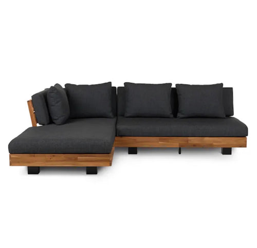 Lubek 82.5" Outdoor Low Left Sectional - Slate Gray