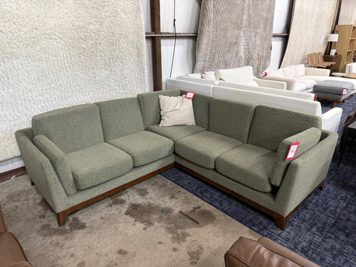 Ceni 88" Corner Sectional - Hemlock Green