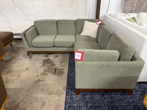 Ceni 88" Corner Sectional - Hemlock Green