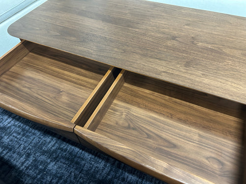 Lenia 46" Storage Coffee Table - Walnut