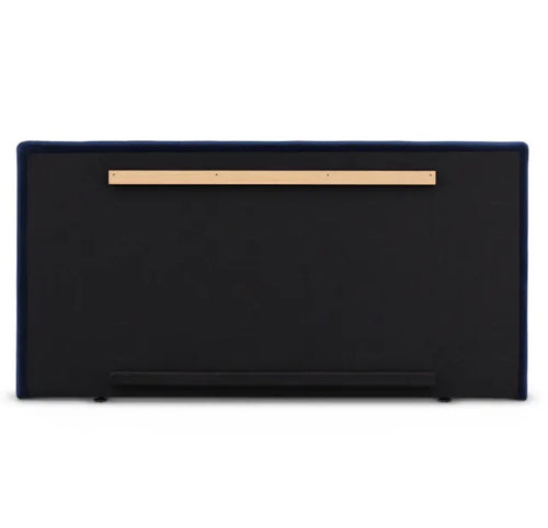 Sven King Tufted Velvet Headboard - Plush Cascadia Blue